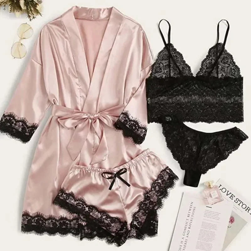 Hunkemöller ochtendjas dames met kantdetails – Elegant en fijn