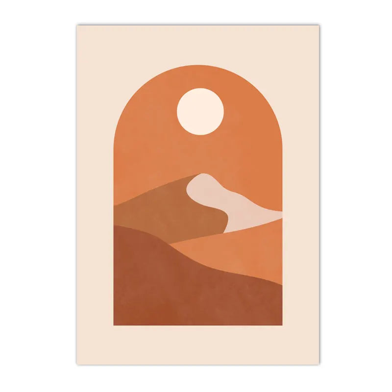 Abstracte poster in pasteltinten