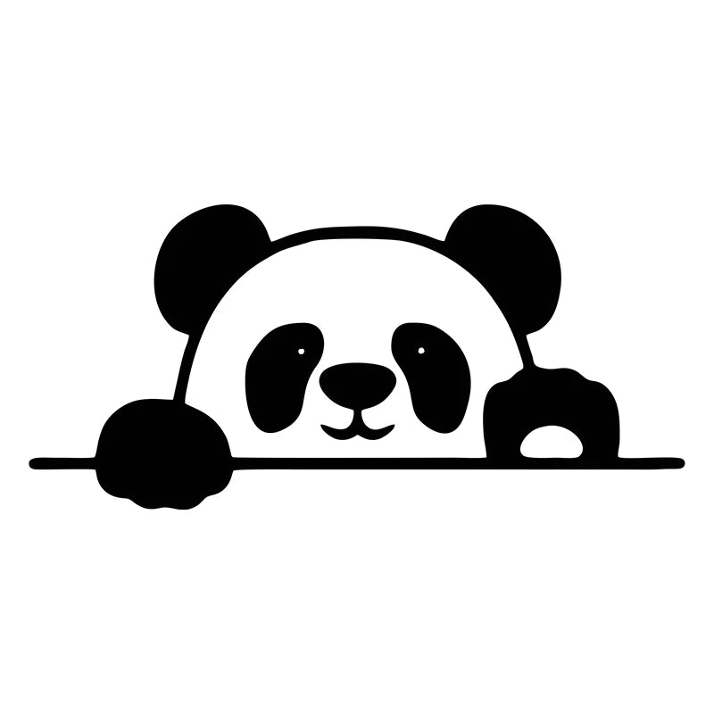 Auto stickers - Schattige Panda Set voor Unieke Autodecoratie