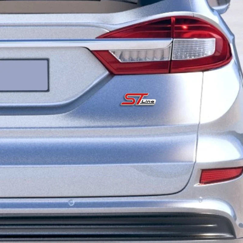 auto stickers - kleurrijke ST Line stickers voor unieke uitstraling