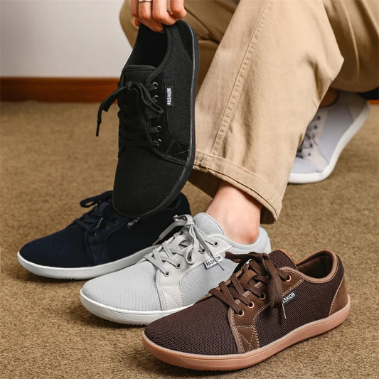 Heren sneakers met ademend textiel bovenwerk