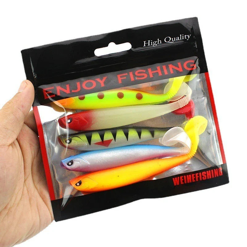 Snoek kunstaas in felle kleuren