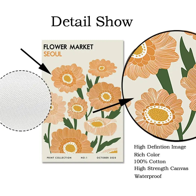 Poster met bloemen – Romantisch en zacht