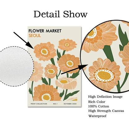 Poster met bloemen – Romantisch en zacht