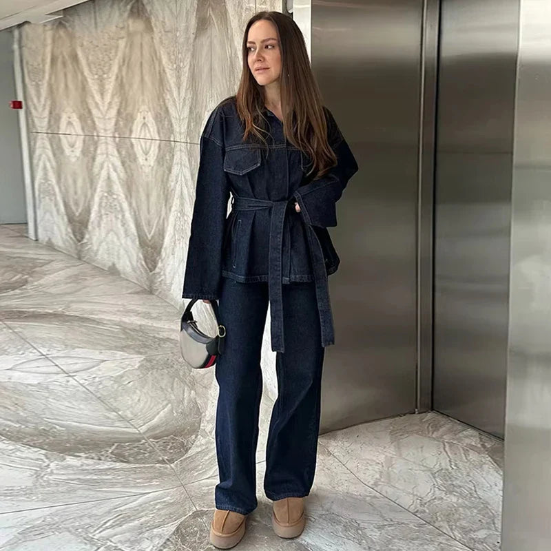 Broekpak dames met flared broek – Retro chique