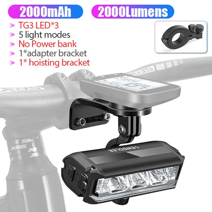 LED fietslamp met USB-oplaadfunctie