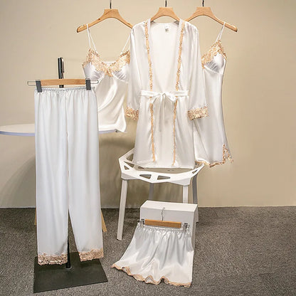Dames Pyjama Set: Luxueuze Katoenen Nachtkleding voor de Winter