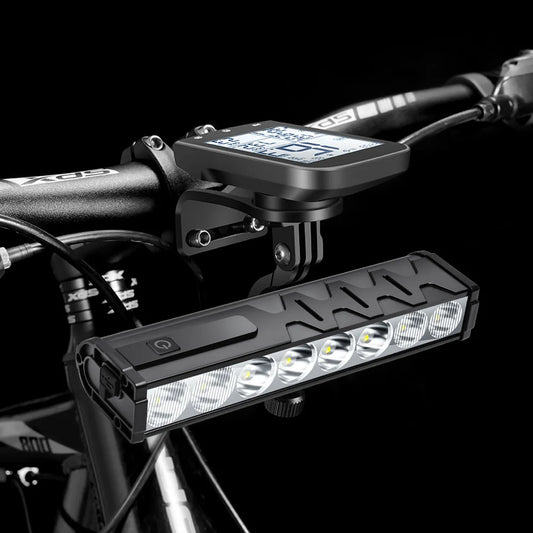 Fietslamp Action in zwart kunststof design