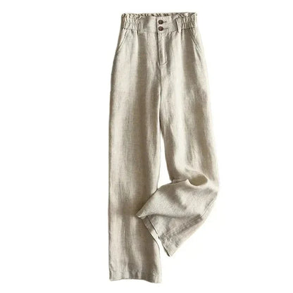 Linnen broeken dames met elastische band – Voor ultiem comfort