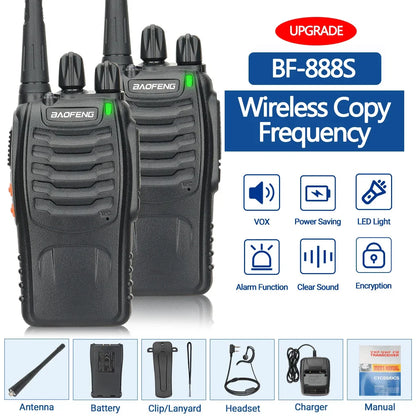 Walkie talkies met kristalhelder geluid