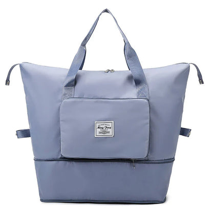 Trendy draagtas met rits en vakjes