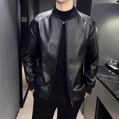 Moderne leren jassen heren met slim fit – Voor een verzorgde look