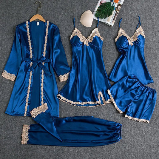 Dames Pyjama Set: Luxueuze Katoenen Nachtkleding voor de Winter