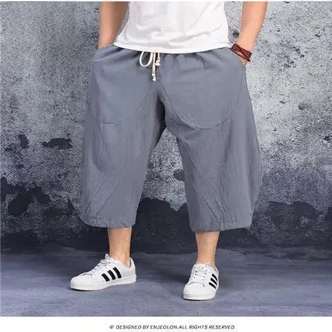 Linnen broek heren met koorddetail – Voor een nonchalante stijl