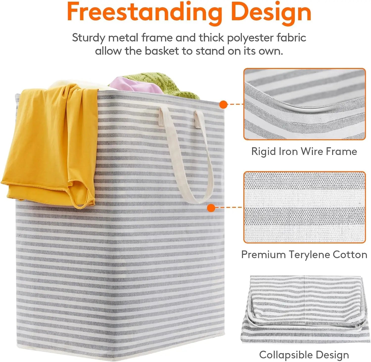 IKEA mand voor wasgoed met textiel coating