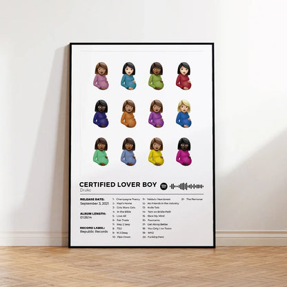 Posterset met drie bijpassende afbeeldingen