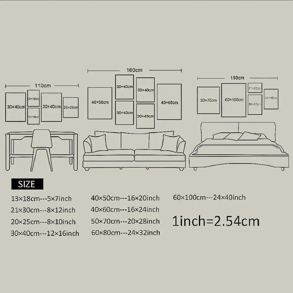 Poster met lijnen en vlakken in modern design