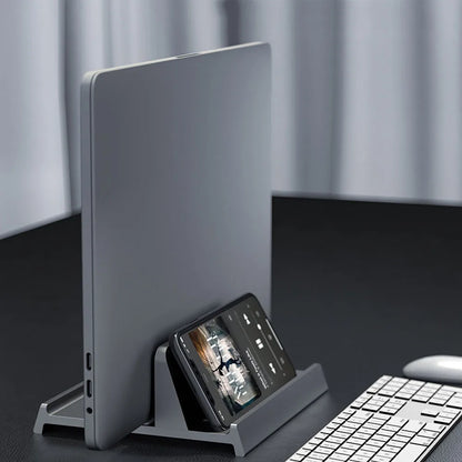 Metalen laptopstandaard voor stabiele werkhouding