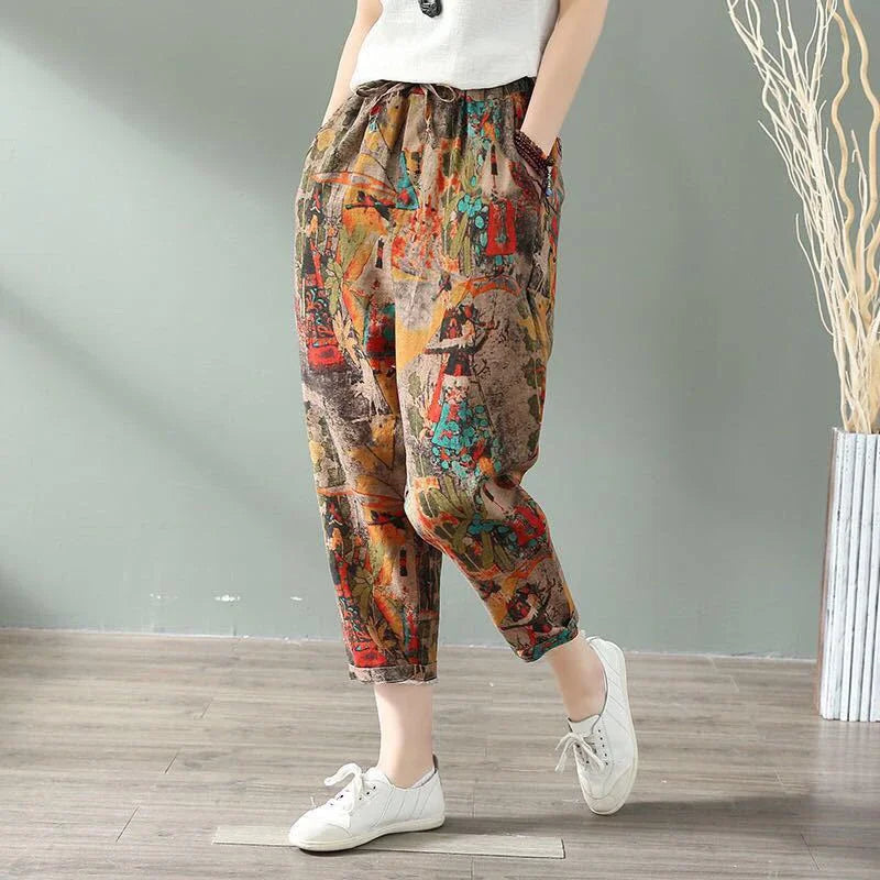 C&A linnen broek dames in beige – Natuurlijke uitstraling