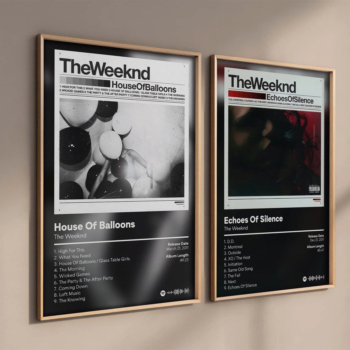 Posters met minimalistische architectuur