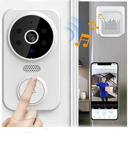 Deurbel met video en ingebouwde speaker – Spreek direct met bezoekers