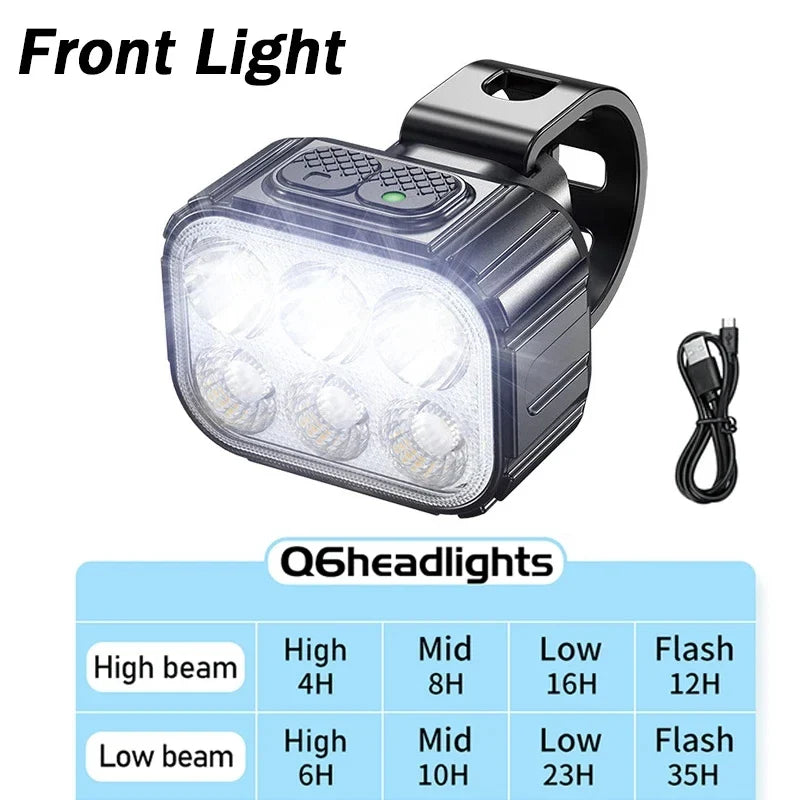 Fietslamp Action met schakelbare lichtsterktes