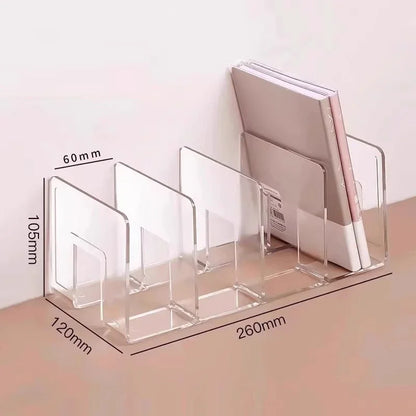 Lichte desk organizer met rubberen onderzijde