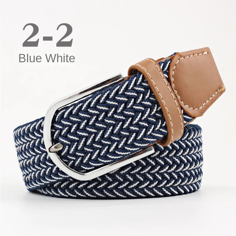 Stretch riem heren met sportieve insteek
