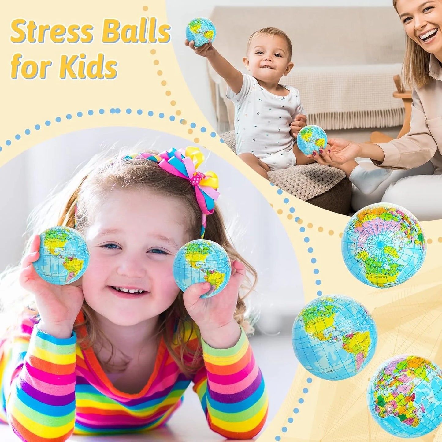 Stressballen set Kruidvat – Verschillende texturen
