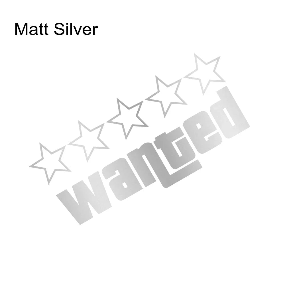 auto stickers - regenboog 'Wanted' ontwerp voor unieke uitstraling