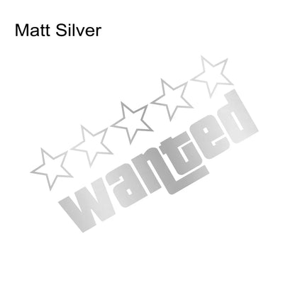 auto stickers - regenboog 'Wanted' ontwerp voor unieke uitstraling
