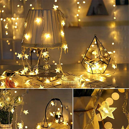 Licht slinger met witte bolletjes – Tijdloos en fris