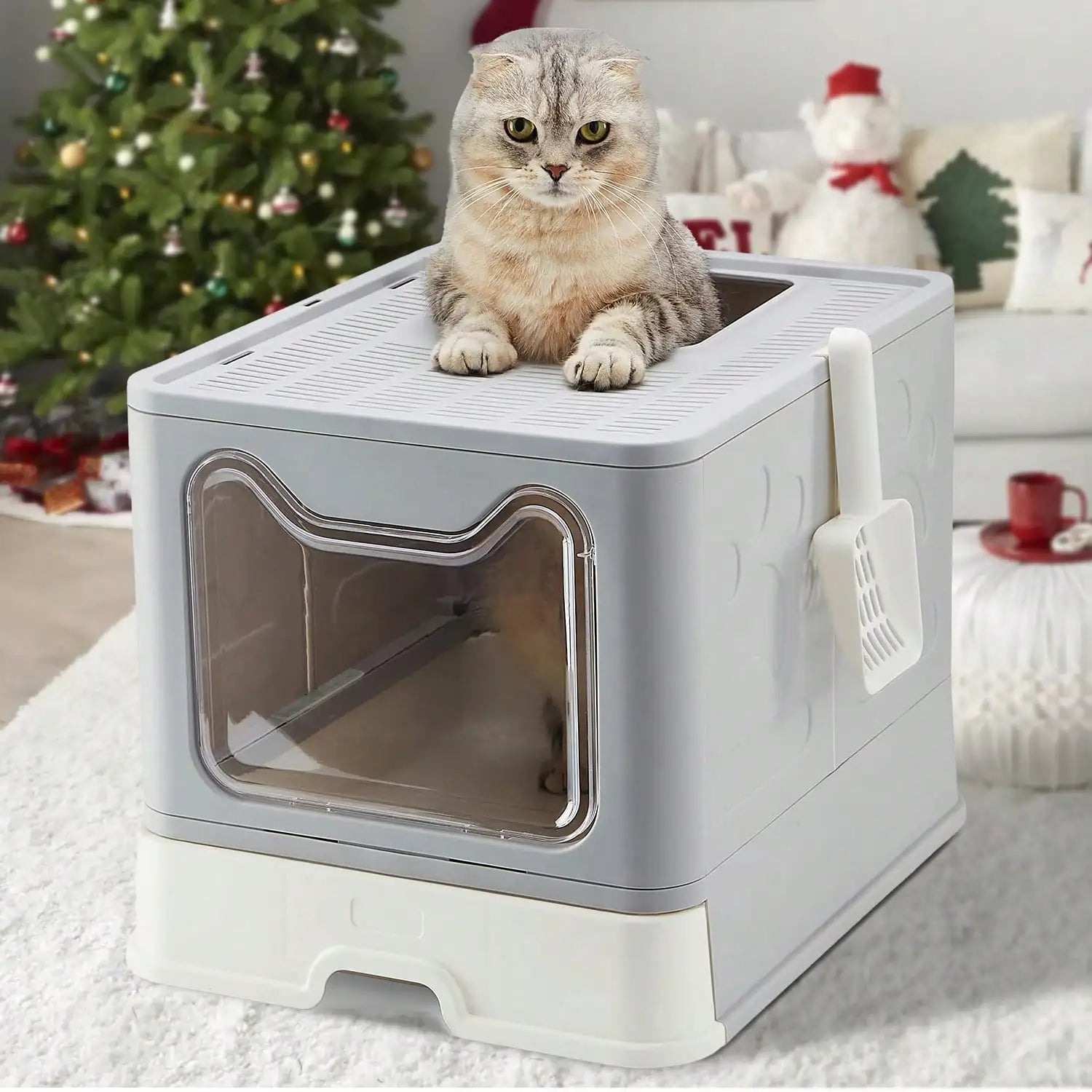 Mooie kattenbak in beige – Neutrale kleur voor elk huis