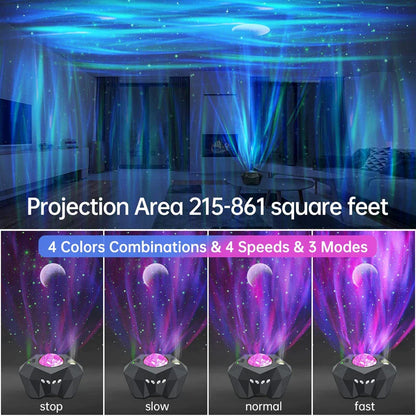 Sterrenhemel projector lamp met galactisch effect