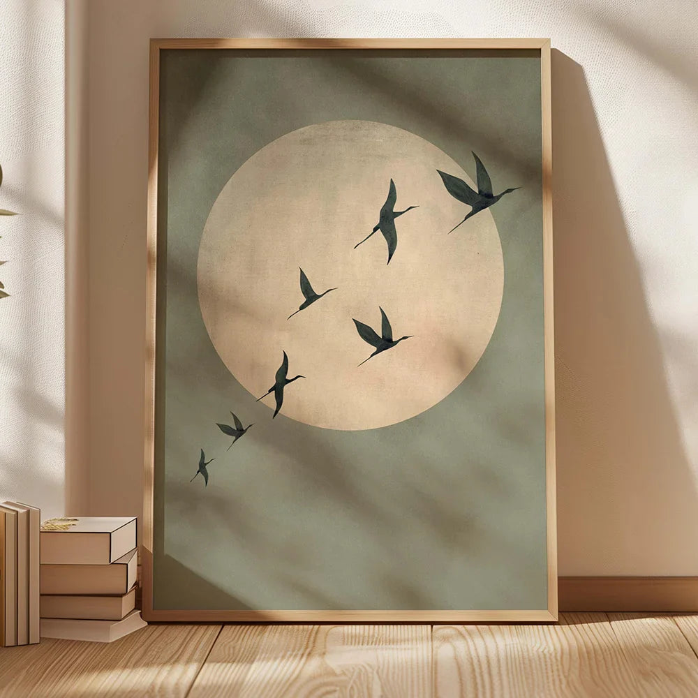 Grote poster voor boven het bed