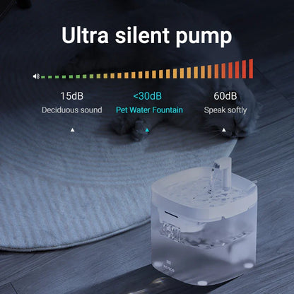 Fontein met LED voor katten – Verlichting en drinkplezier