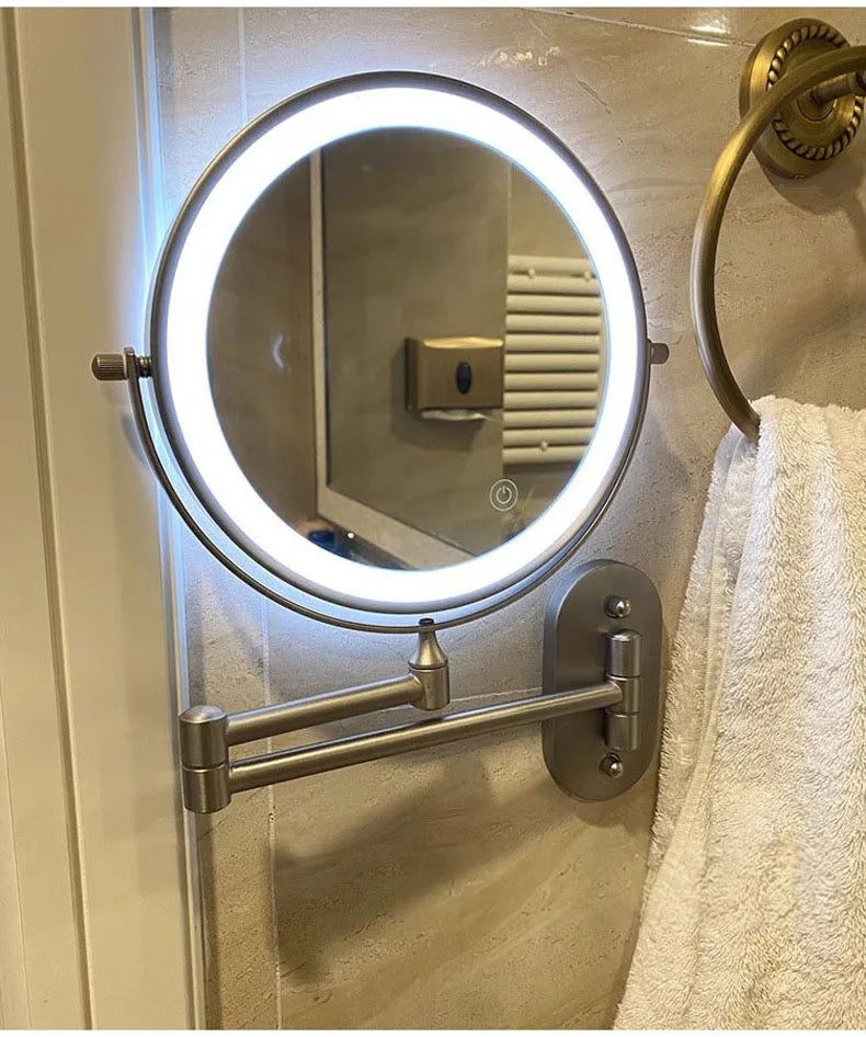 Ronde badkamer spiegel met LED verlichting – Tijdloos en modern