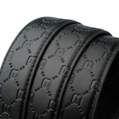 Riem heren met geborstelde metalen gesp