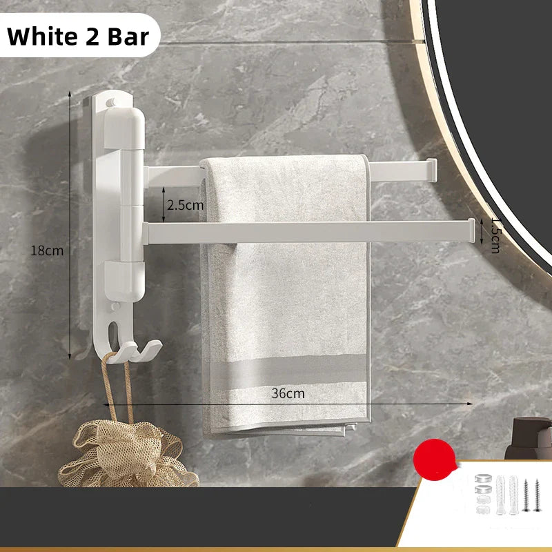 Zwevend handdoekrek voor moderne badkamer – Minimalistisch design