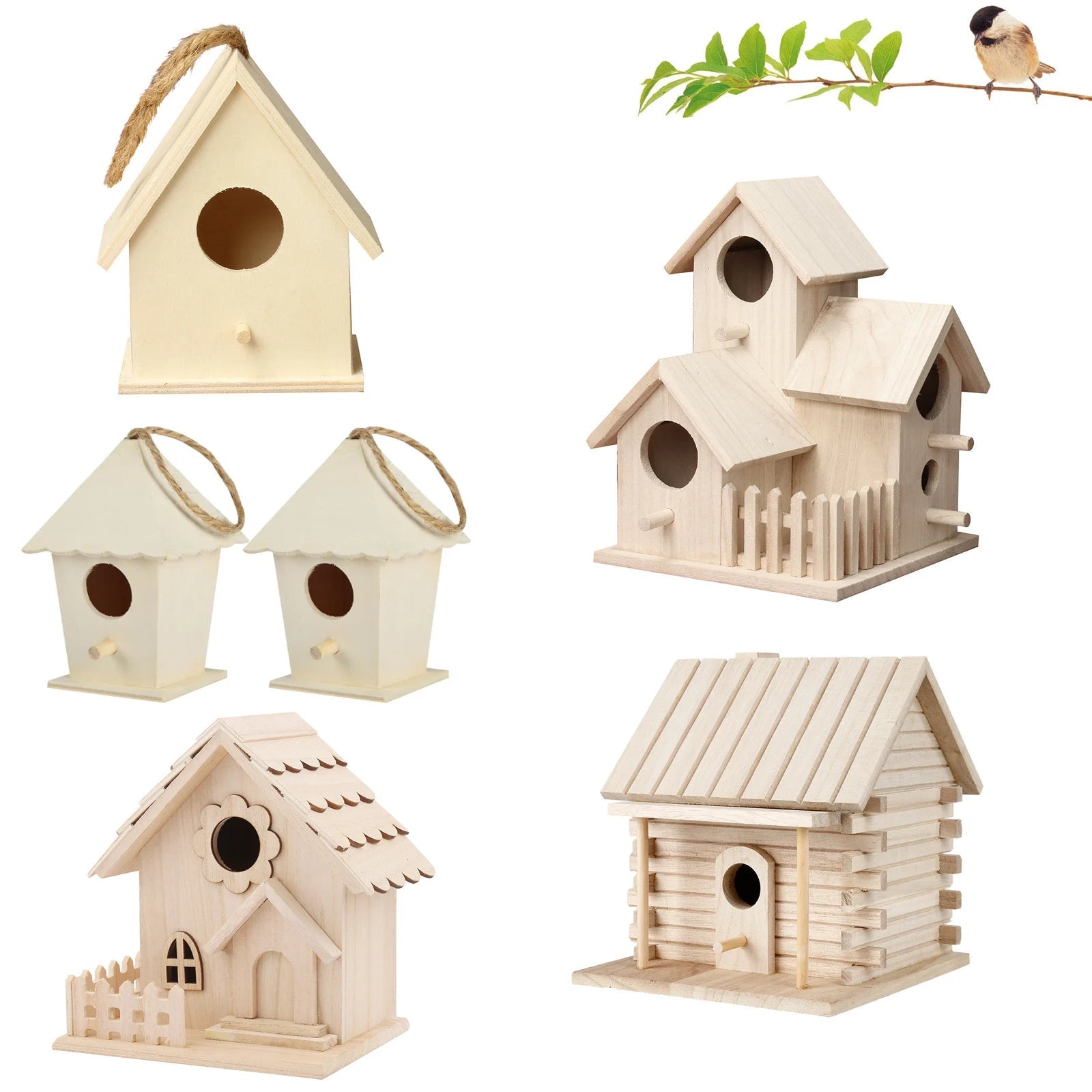 Action vogelhuisje met bloemenprint – Creatieve afwerking