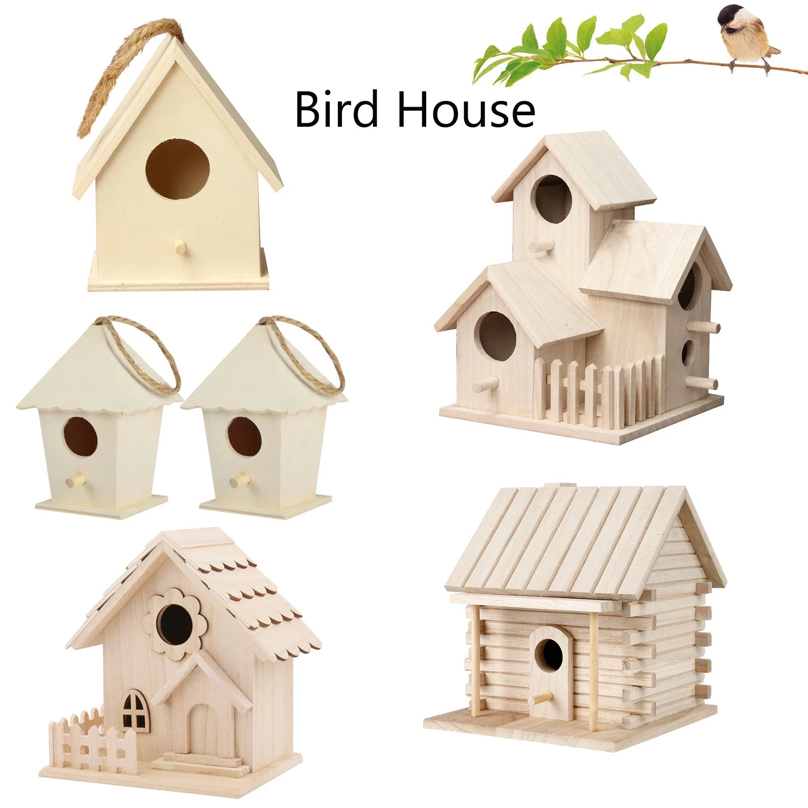 Klassiek vogelhuisje met puntdak – Tijdloos ontwerp