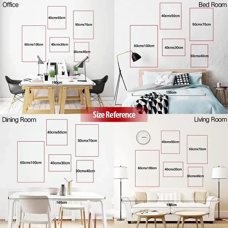 Posterstore decor voor minimalistisch interieur
