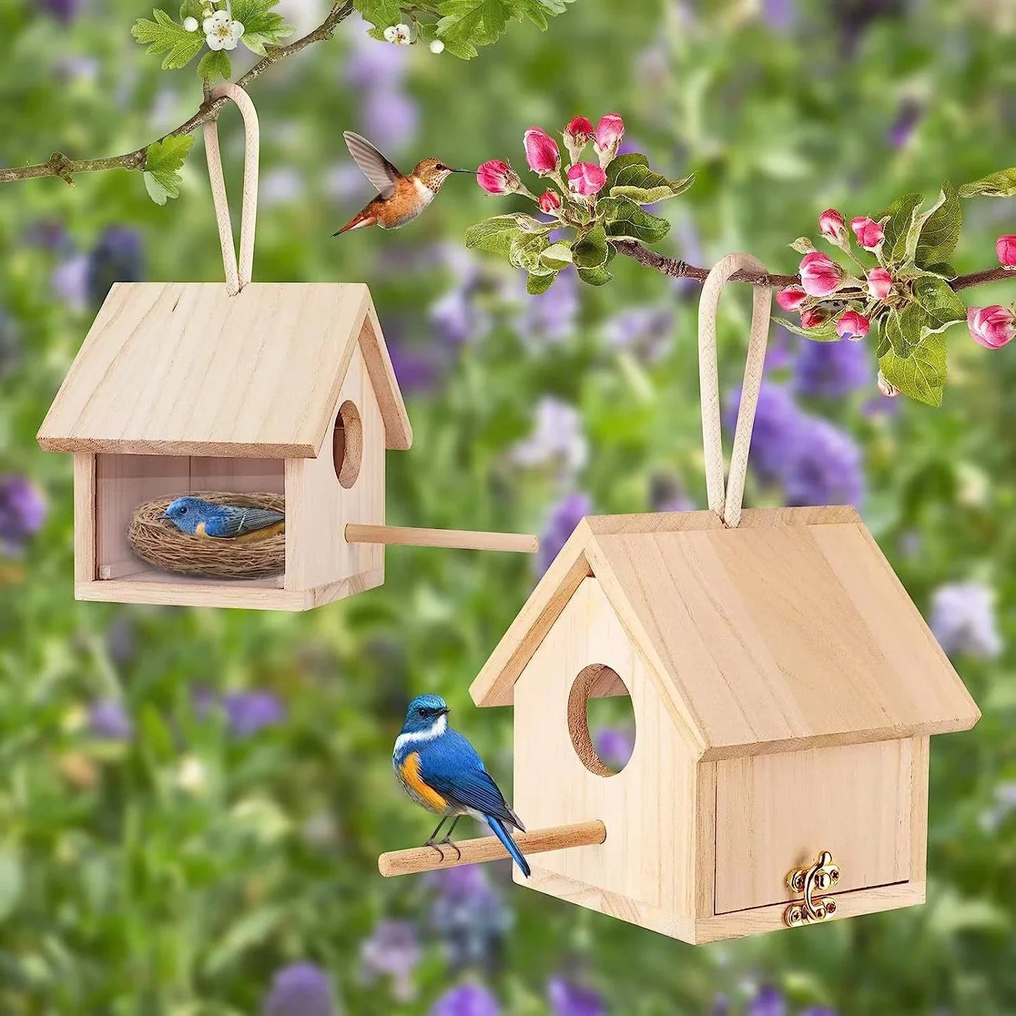 Gamma vogelhuisje met diepe ingang – Beschermend tegen roofdieren