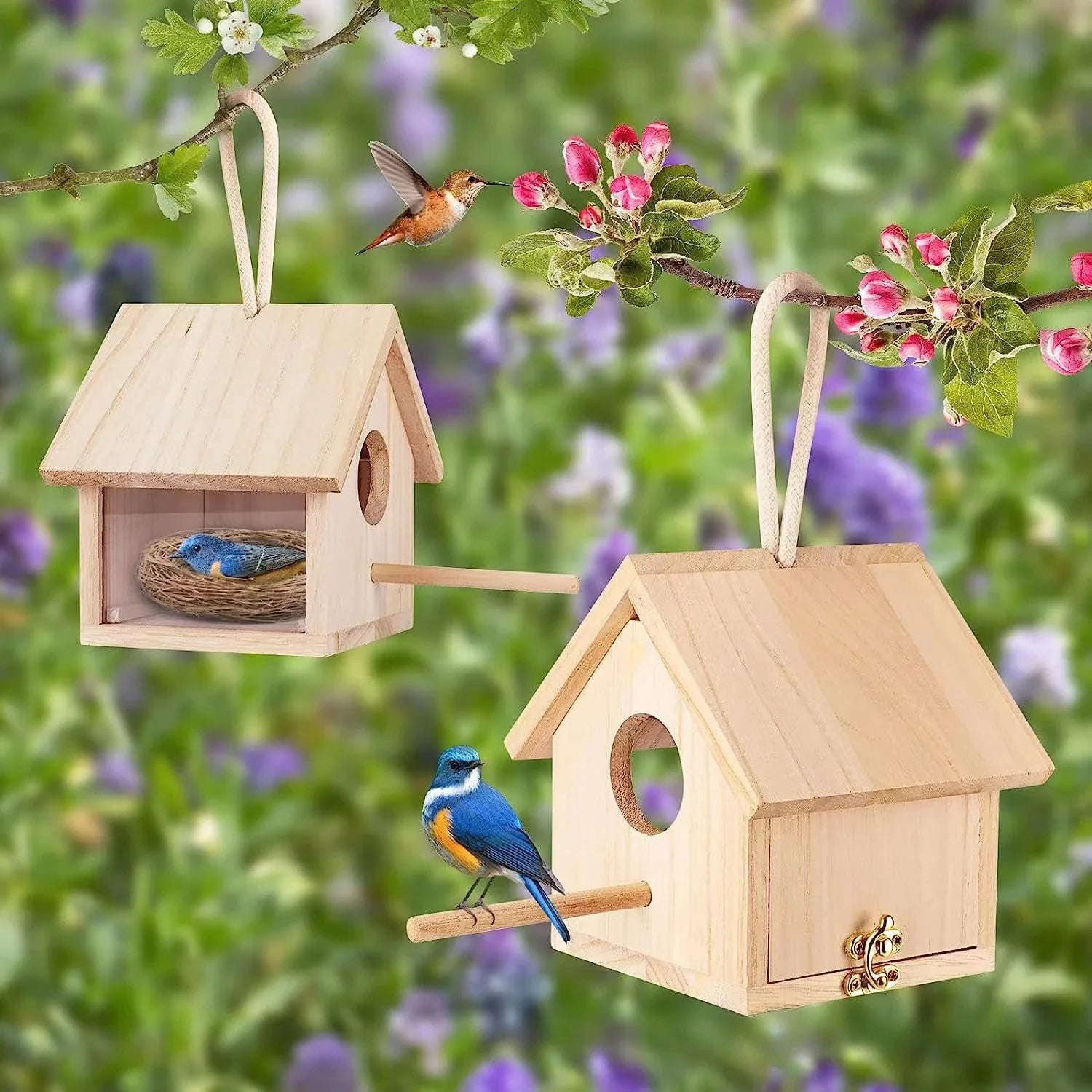 Gamma vogelhuisje met diepe ingang – Beschermend tegen roofdieren