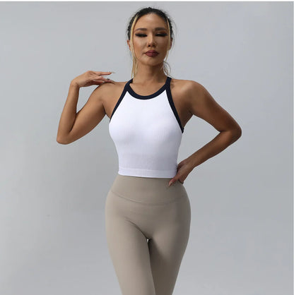 Modieuze yoga kleding dames met kleuraccent
