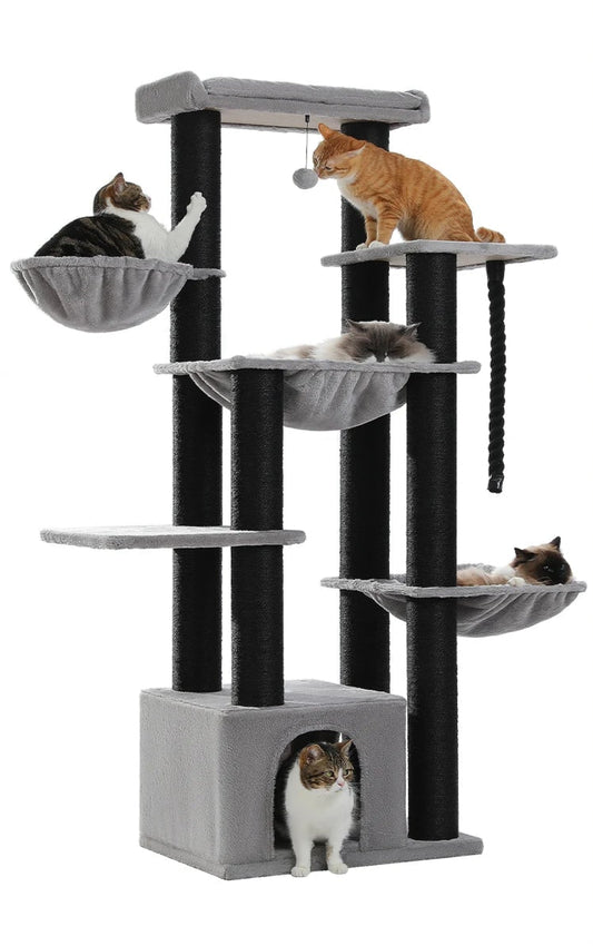 Krabpaal in modern houtdesign – Elegantie voor je kat
