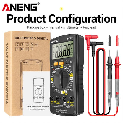 Multimeter met polariteitsherkenning