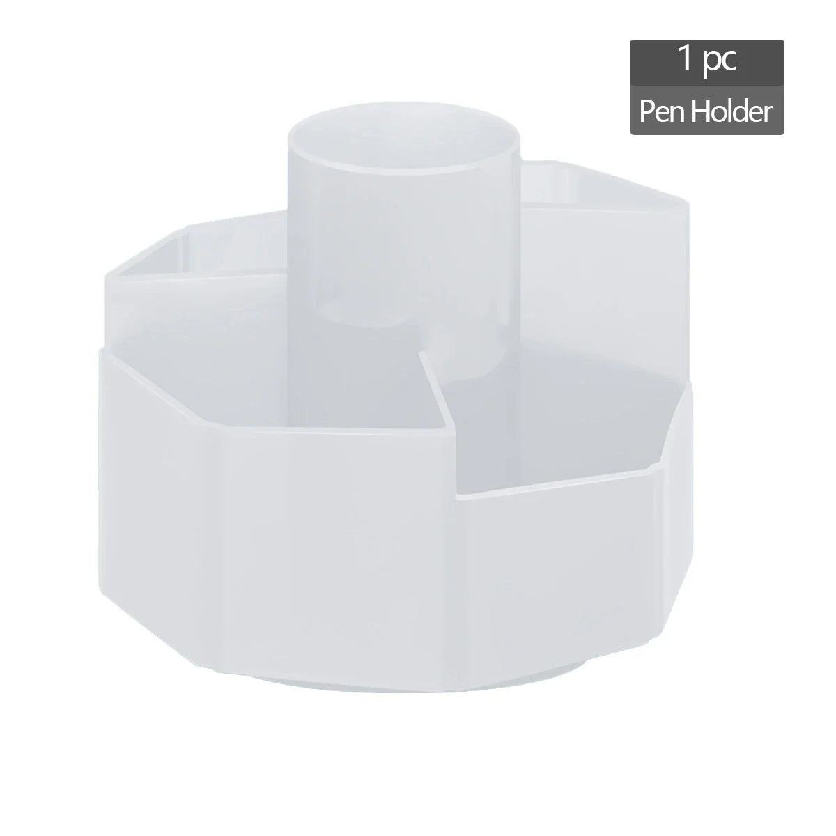 Lichte desk organizer met rubberen onderzijde