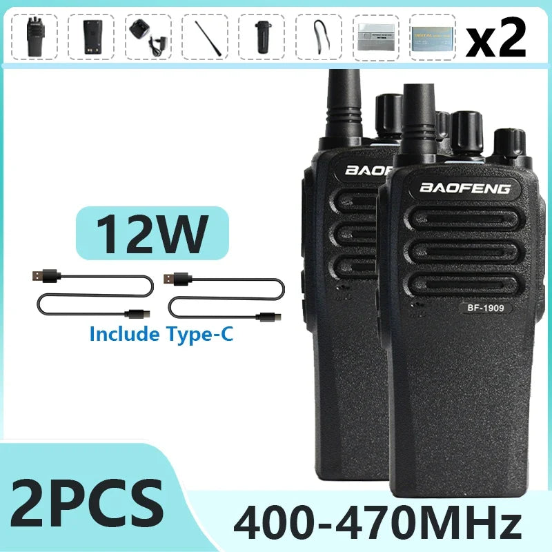 Walkie talkies met headset aansluiting