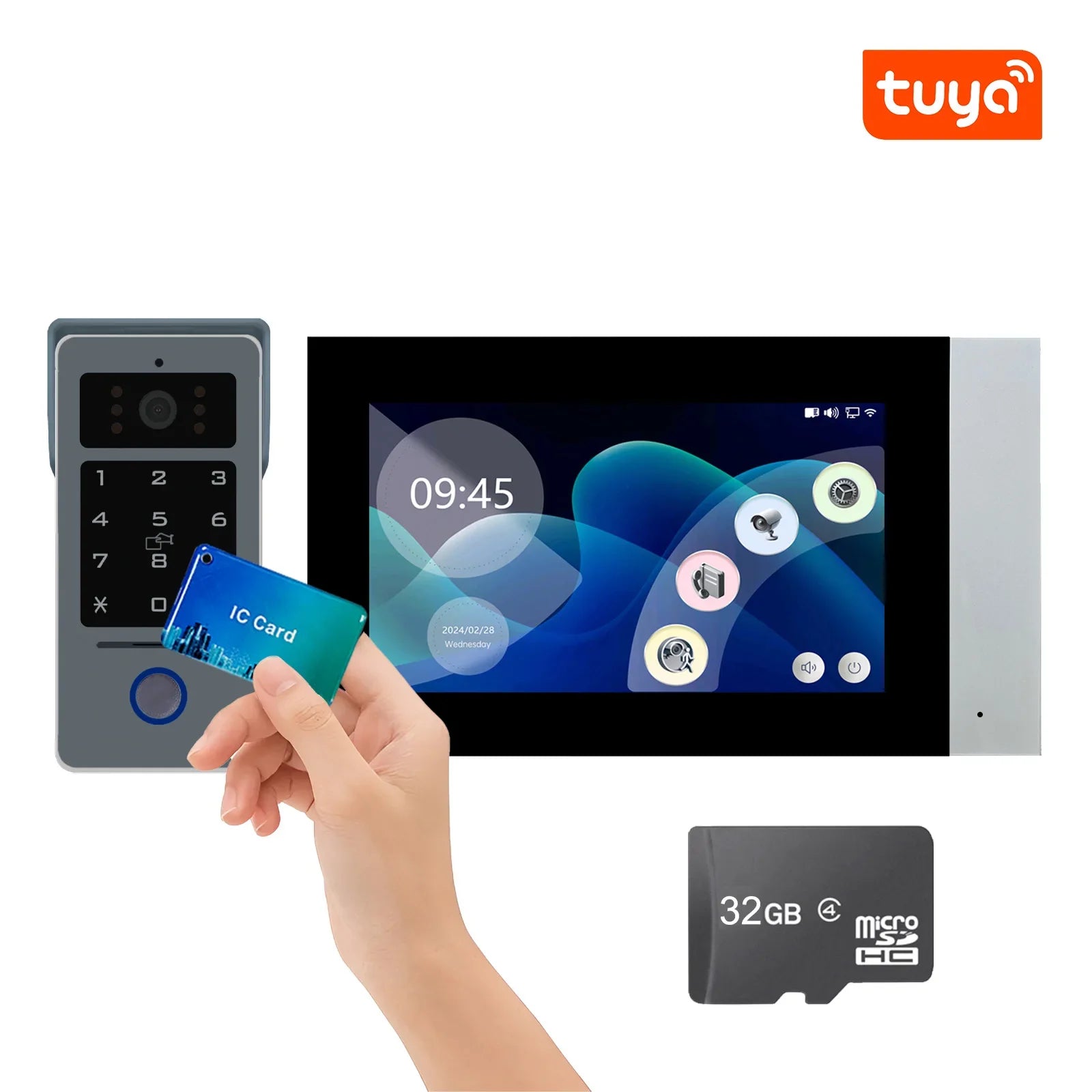 Deurbel met video in compact design – Past bij elke woning